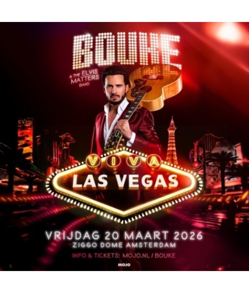 Ticket Bouke & ElvisMatters Band March 20, 2026 Ziggo Amsterdam