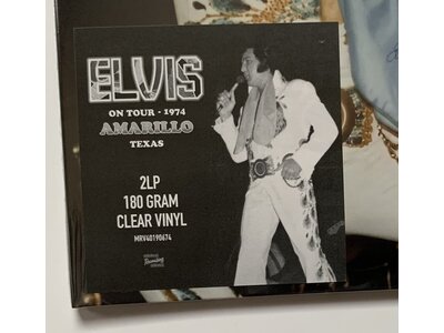 MRS - Elvis On Tour 1974 Amarillo Texas - Clear Vinyl 2 LP Set