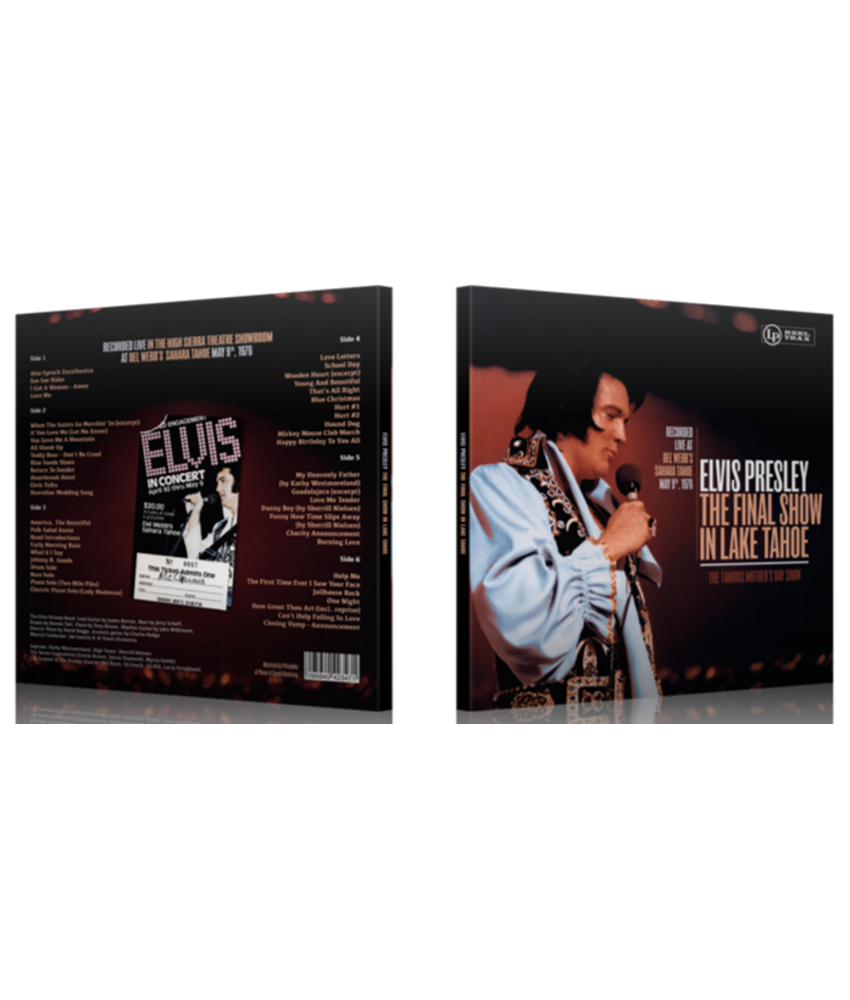 Elvis Presley The Final Show In Lake Tahoe 33RPM Black Vinyl 3 LP Set - Reel Trax Label