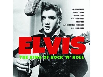 Elvis The King Of Rock 'n' Roll - Limited Edition Marble Vinyl Marathon Media Label 2 LP Set