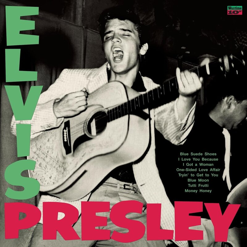 Elvis Presley - His Debut Album On Green 10" Vinyl - 33 RPM Wax Time Label