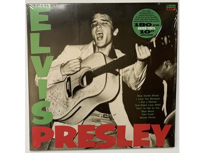 Elvis Presley - His Debut Album On Green 10" Vinyl - 33 RPM Wax Time Label