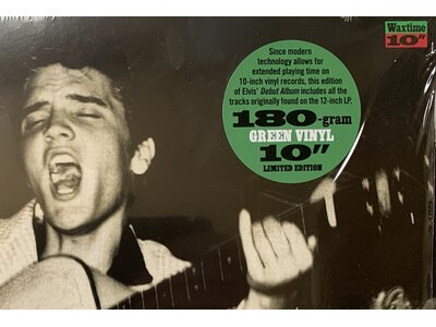 Elvis Presley - His Debut Album On Green 10" Vinyl - 33 RPM Wax Time Label