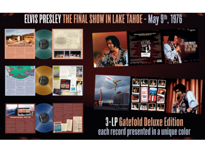 Elvis Presley The Final Show In Lake Tahoe 33RPM Colored Vinyl 3 LP Set - Reel Trax Label