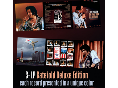Elvis Presley The Final Show In Lake Tahoe 33RPM Black Vinyl 3 LP Set - Reel Trax Label