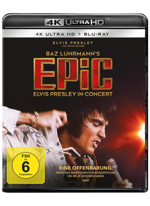 EPiC : Elvis Presley In Concert Original Motion Picture On 4K Ultra HD - Import