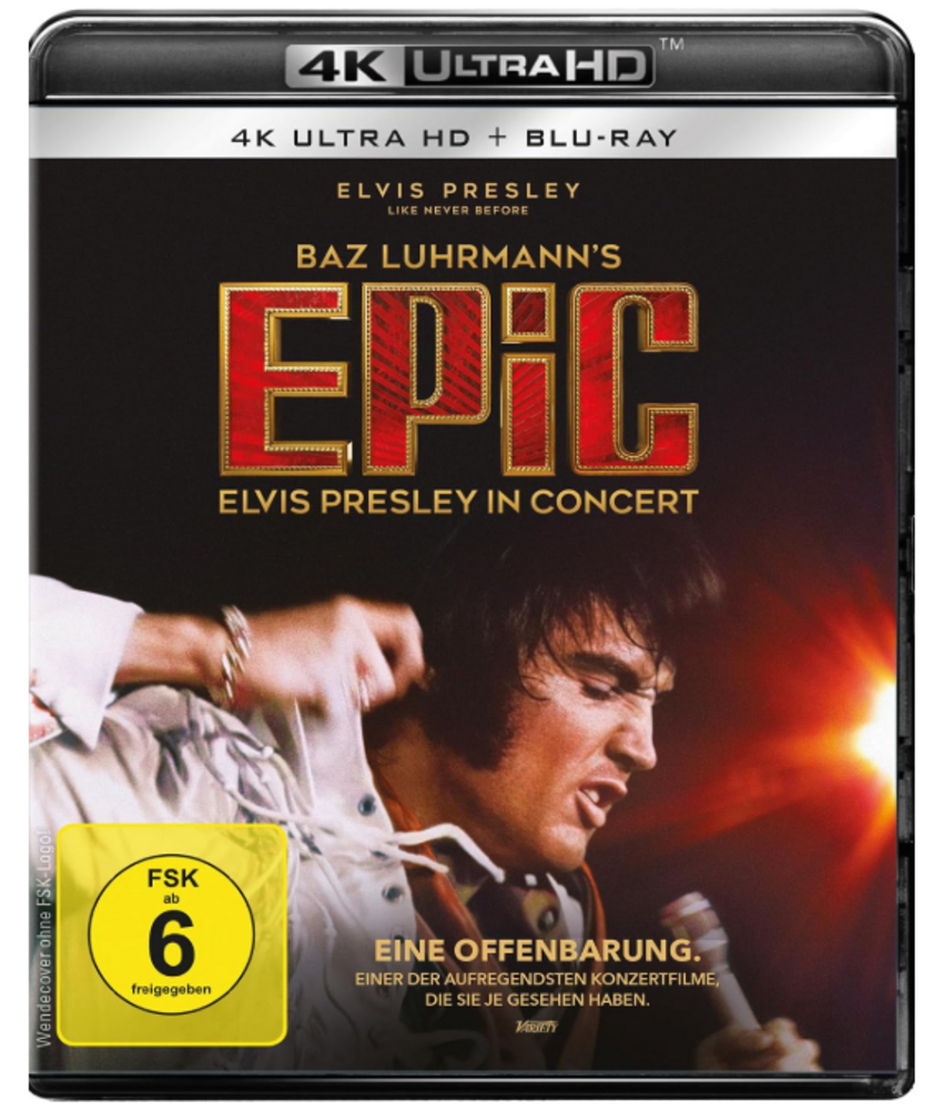 EPiC : Elvis Presley In Concert Original Motion Picture On 4K Ultra HD - Import