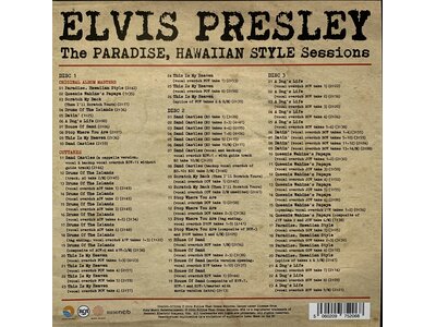 Elvis Presley The Paradise Hawaiian Style Sessions - FTD 3-CD-set