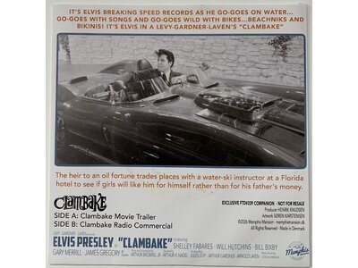 Elvis Presley - Clambake Movie Trailer - Red Vinyl 45RPM Memphis Mansion Label