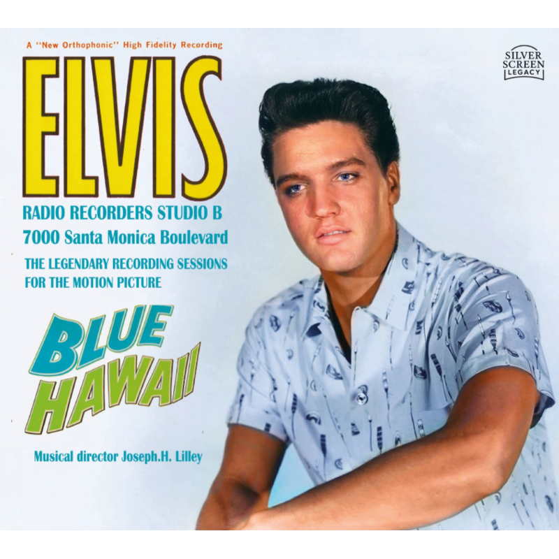 Elvis Blue Hawaii Recording Sessions Splatter Vinyl 33RPM Silver Screen Legacy
