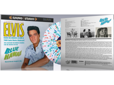 Elvis Blue Hawaii Recording Sessions Splatter Vinyl 33RPM Silver Screen Legacy