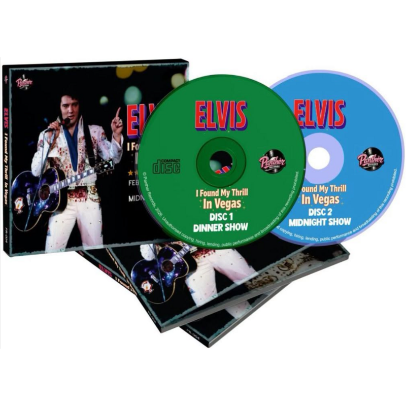 Elvis I Found My Thrill In Vegas 2 CD Set - Panther Records Label