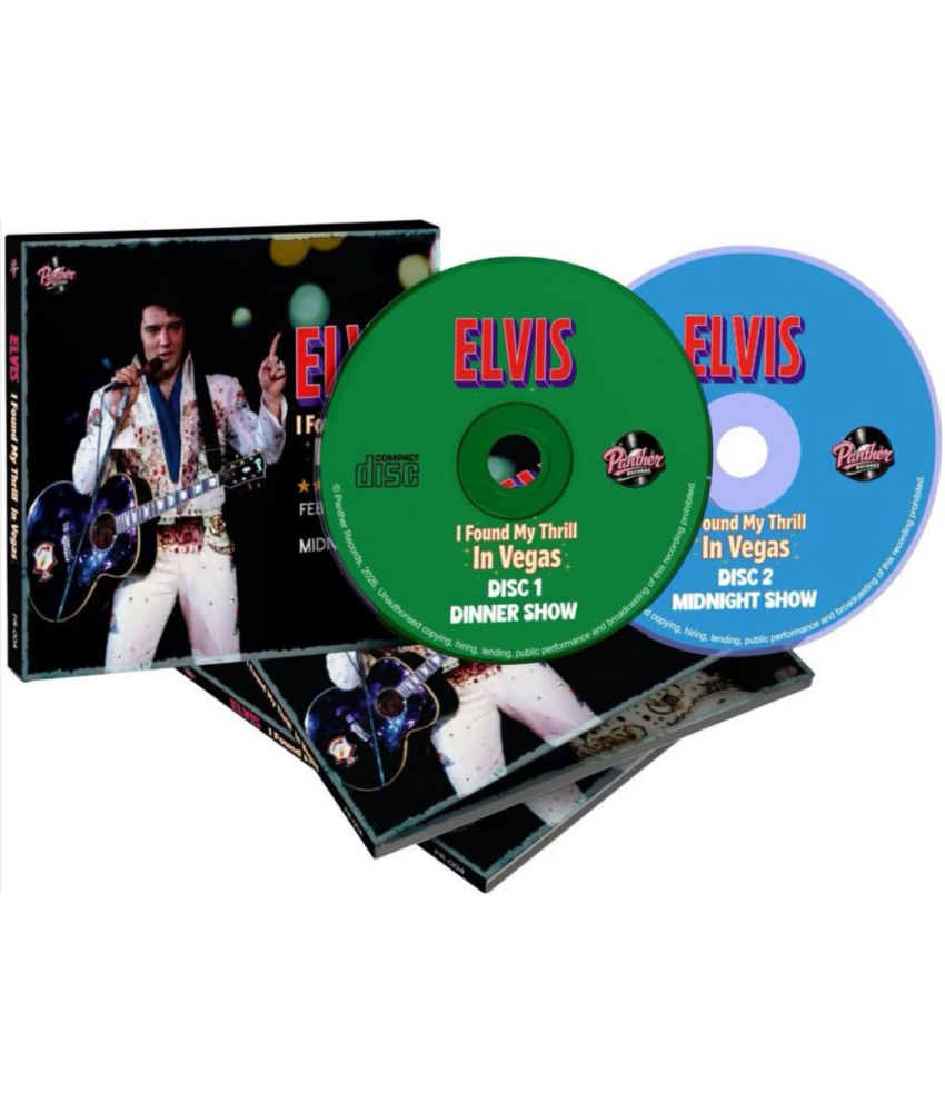 Elvis I Found My Thrill In Vegas 2 CD Set - Panther Records Label