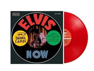 Elvis Now Del Webb's Sahara Tahoe The Highlights May 1976 2 LP Red Vinyl Set - Knock Out Records Label