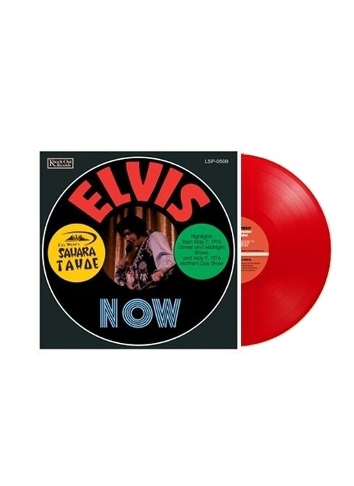 Elvis Now Del Webb's Sahara Tahoe The Highlights May 1976 2 LP Red Vinyl Set - Knock Out Records Label