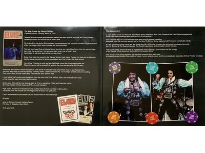 Elvis Now Del Webb's Sahara Tahoe The Highlights May 1976 2 LP Red Vinyl Set - Knock Out Records Label