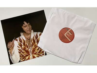 Elvis Now Del Webb's Sahara Tahoe The Highlights May 1976 2 LP Red Vinyl Set - Knock Out Records Label