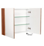 Spiegelkast " Avior 75 x 62 walnut "