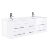 Badkamermeubel " Wega XL glossy white "