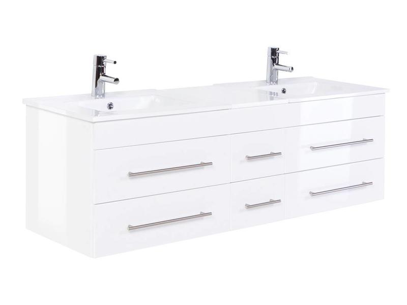 Badkamermeubel " Wega XL glossy white "