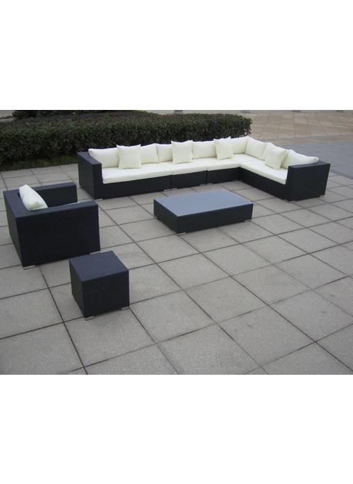 Loungeset " Blizzard Zwart "