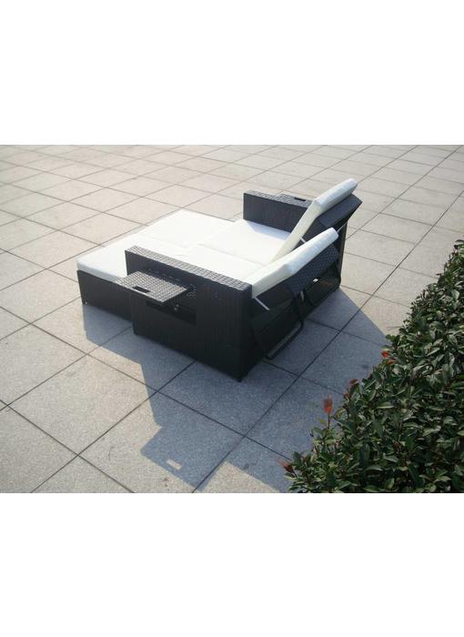 Loungebank " Harmony Zwart "