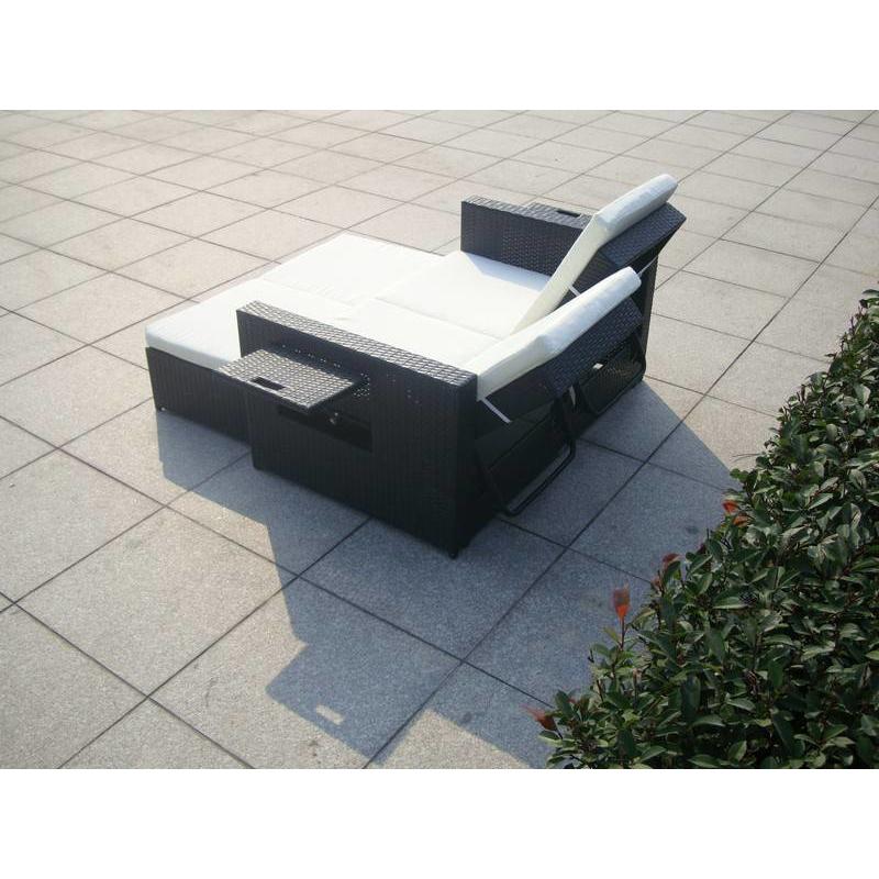 Loungebank " Harmony Zwart "