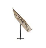 Parasol " Pellworm 3,0 x 3,0 m Beige "