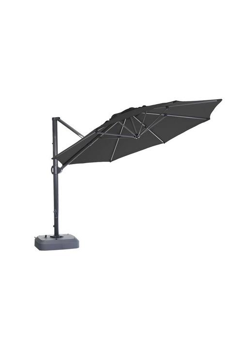 Parasol " Usedom 3.5 m Zwart "