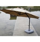 Parasol " Usedom 3.5 m Zwart "