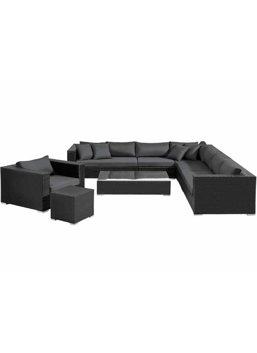 Loungeset " Sunmaster Zwart "