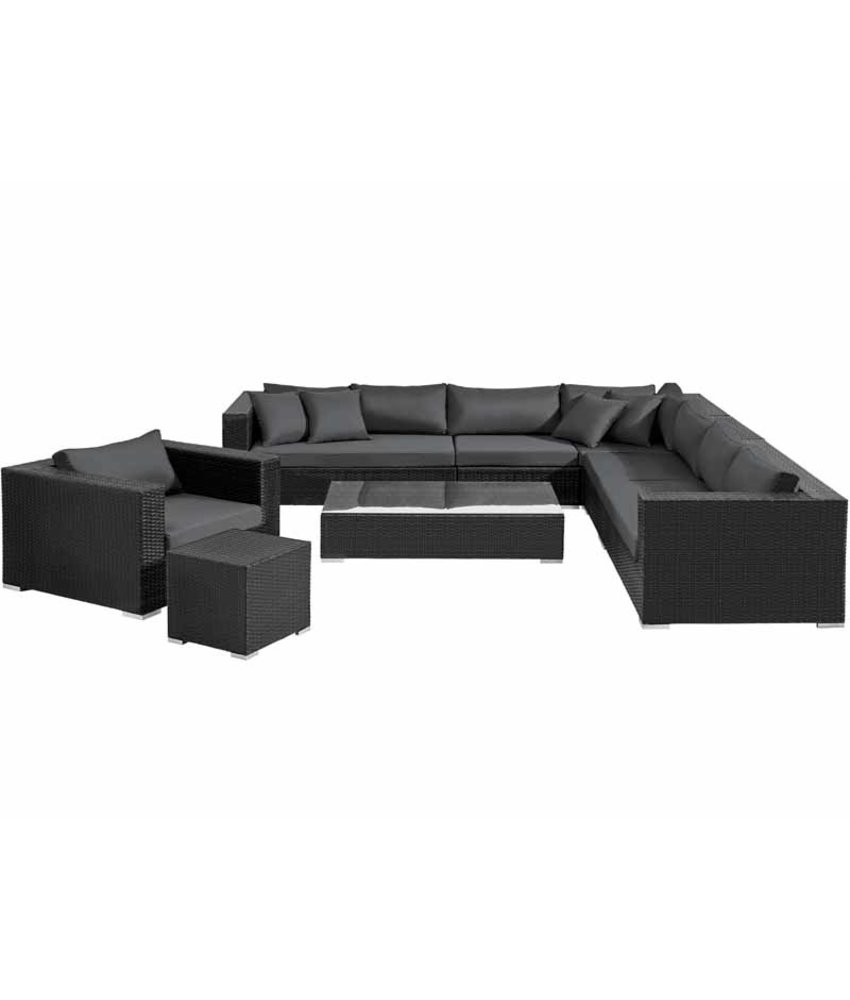 Loungeset " Sunmaster Zwart "