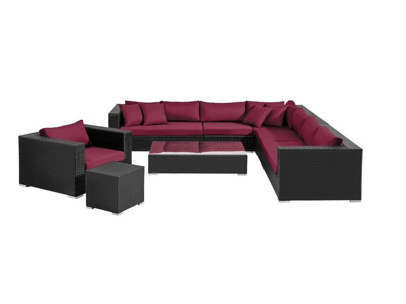 Loungeset " Sunmaster Zwart "