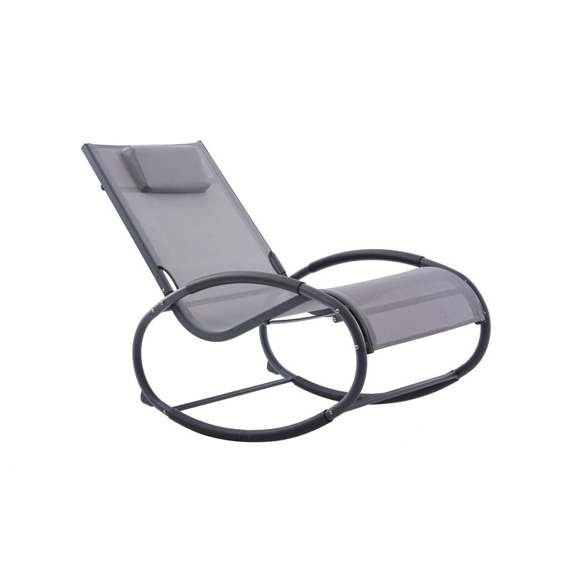 Tuin schommelstoel " Wave Rocker Grey/Black "