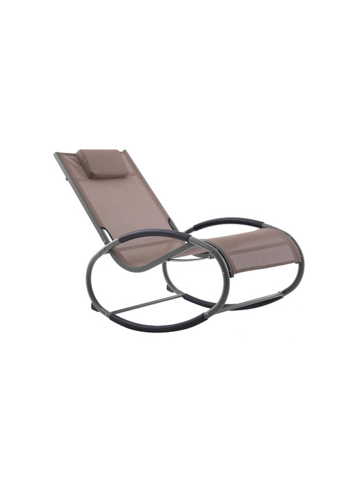 Tuin schommelstoel " Wave Rocker Macchiato/Grey "