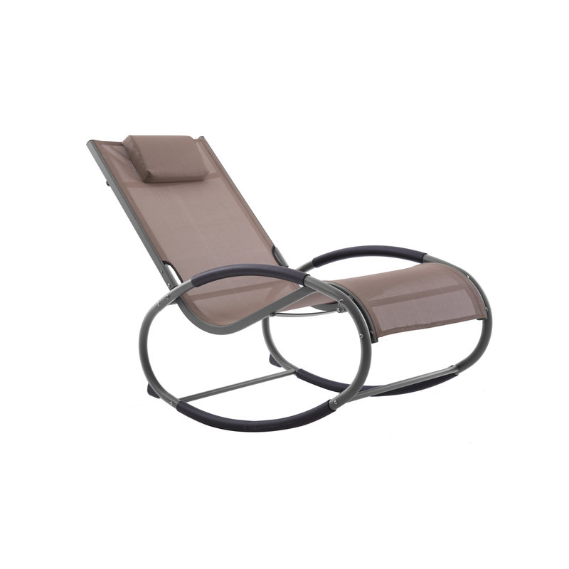 Tuin schommelstoel " Wave Rocker Macchiato/Grey "