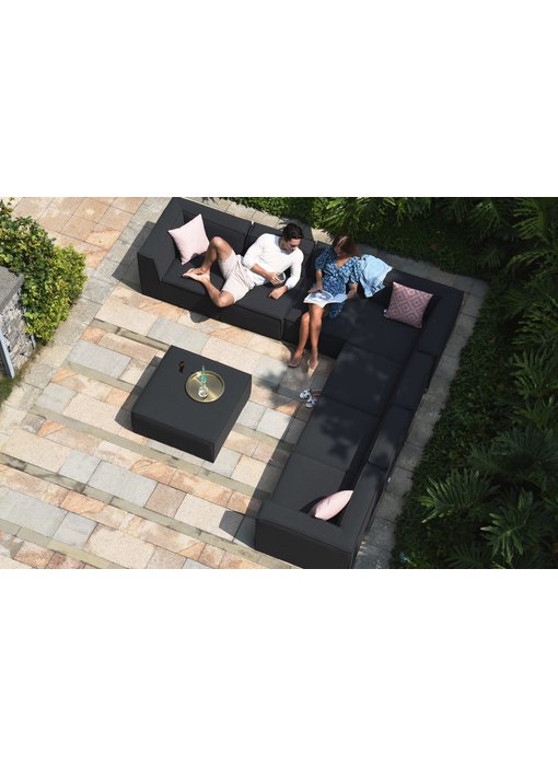 All weather Loungeset " Cubes Charcoal "