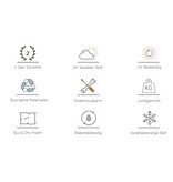 All weather Loungeset " Smooth Charcoal "