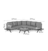 All weather Loungeset " Cave Charcoal "