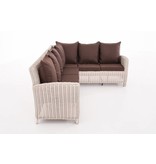 Loungeset " Minari Wit-Bruin "