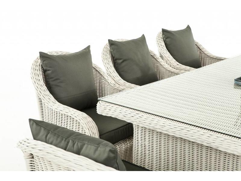 Tuinset " Lavello XL Wit-Antraciet "