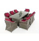 Tuinset " Lavello XL Grijs-Rood "