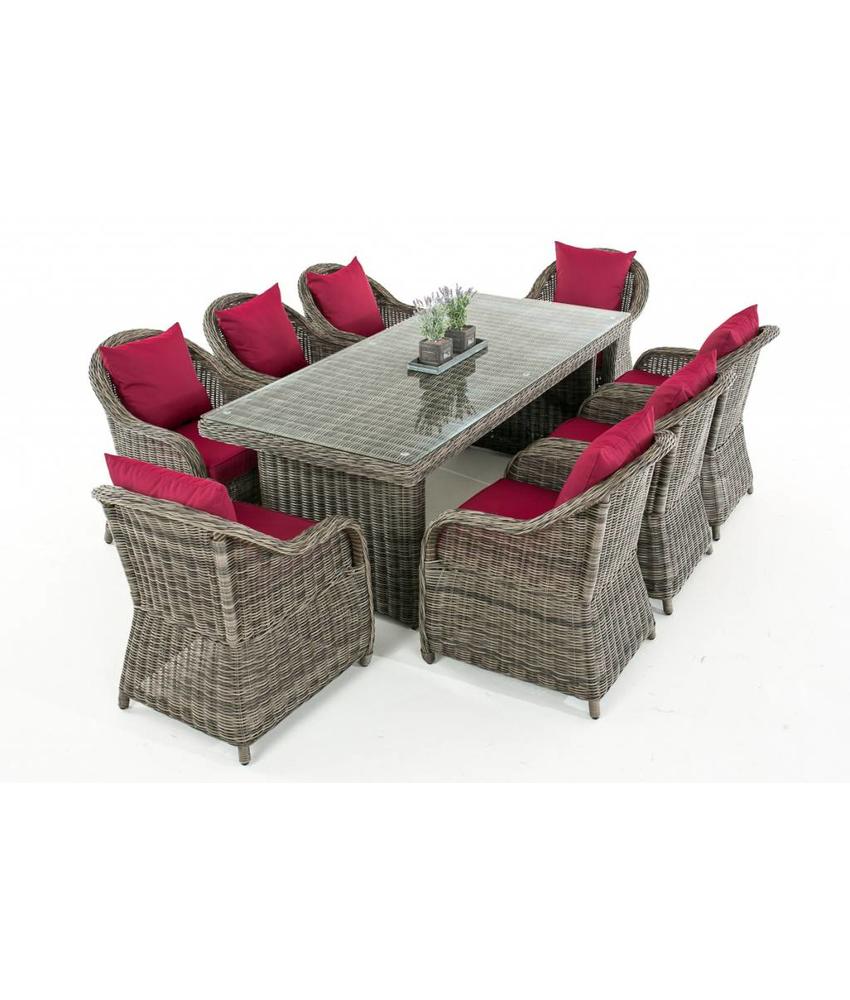 Tuinset " Lavello XL Grijs-Rood "