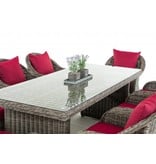 Tuinset " Lavello XL Grijs-Rood "