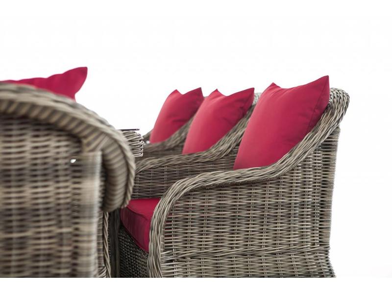 Tuinset " Lavello XL Grijs-Rood "