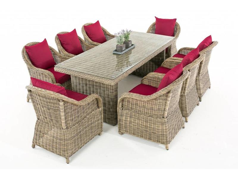 Tuinset " Lavello XL Naturel-Rood "