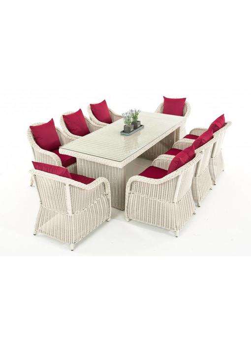 Tuinset " Lavello XL Wit-Rood "