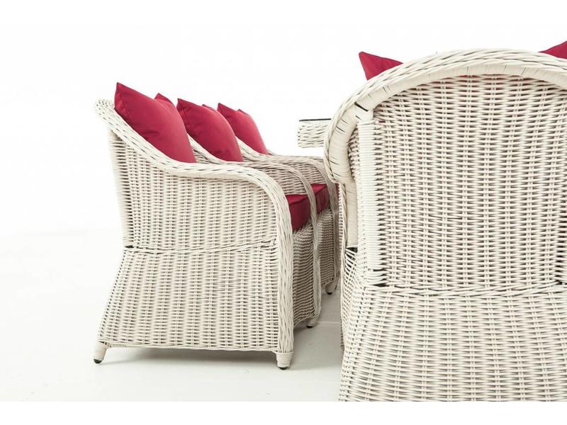 Tuinset " Lavello XL Wit-Rood "