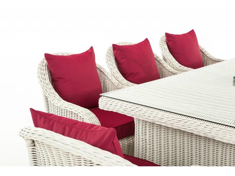 Tuinset " Lavello XL Wit-Rood "