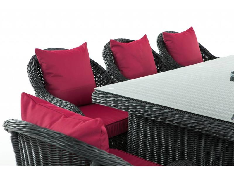 Tuinset " Lavello XL Zwart-Rood "